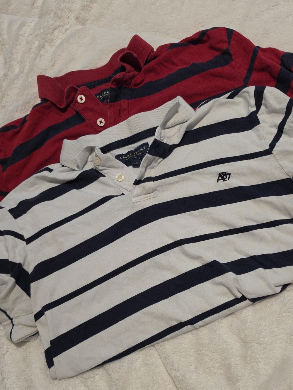 Aeropostale Men's Striped Polo Shirts